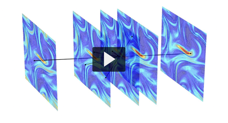 Blue Turbulence Simulation