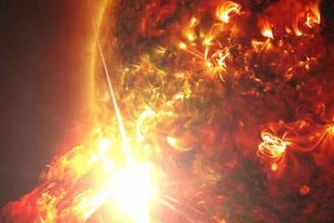 Image of CME in space. 