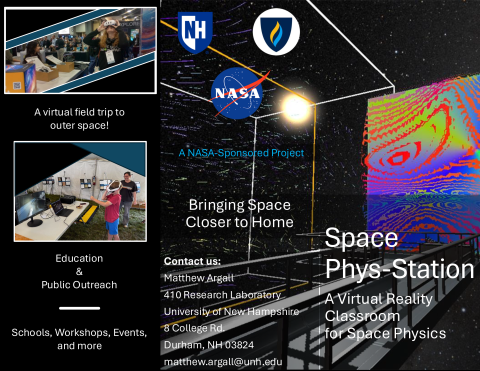 Front page of color brochure.