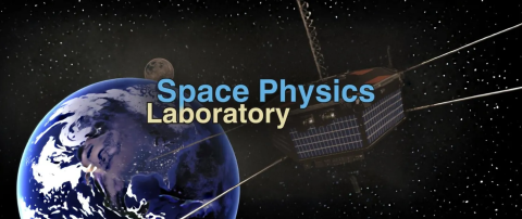 Space Physics Laboratory screenshot of satellite in space. 