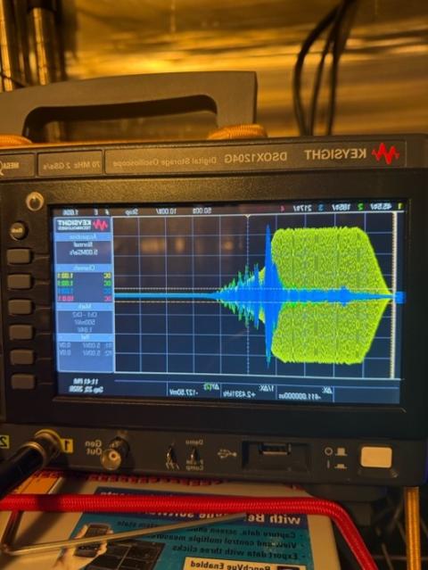 oscilloscope on AR103