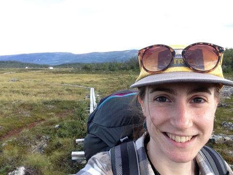 Sophia Burke, a graduate student with the Earth Systems Research Center.