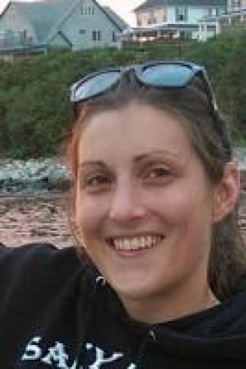 Color headshot of Erin Nagel, Scientific Programmer for EOS Center for Coastal and Ocean Mapping.