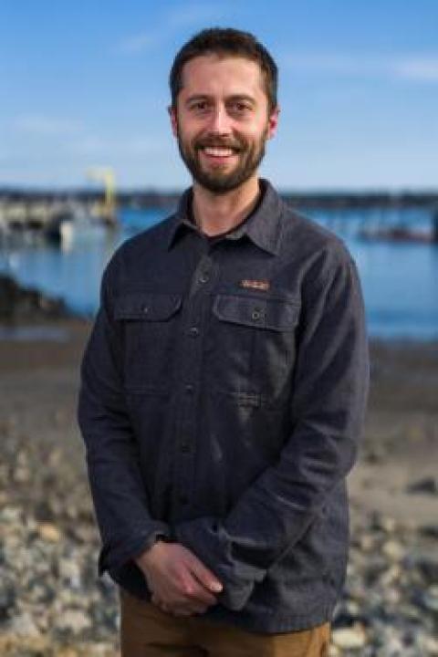 Photo of employee Linas Kenter of the EOS School of Marine Science and Ocean Engineering.